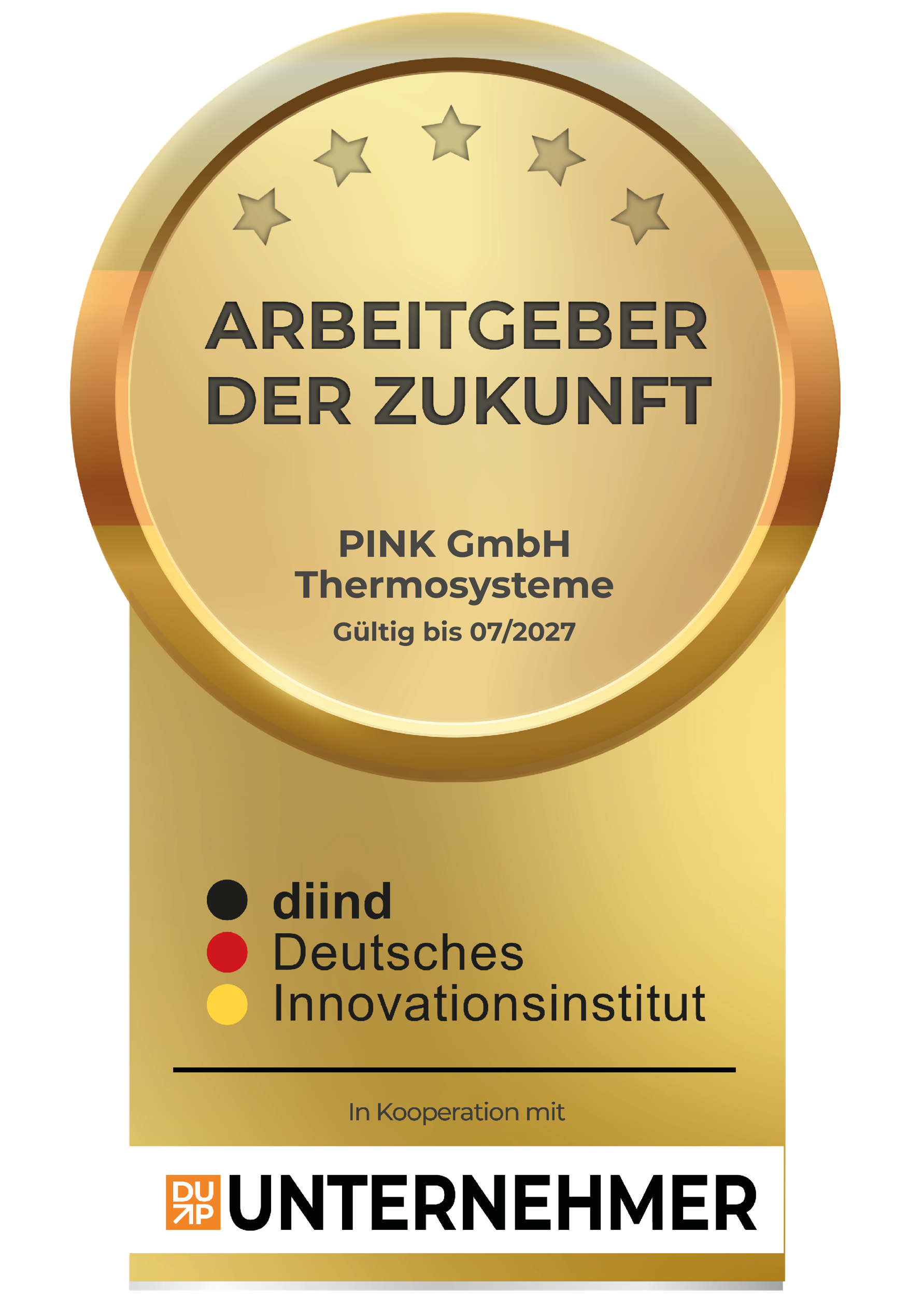 PINK GmbH Thermosysteme - Arbeitgeber der Zukunft 2026